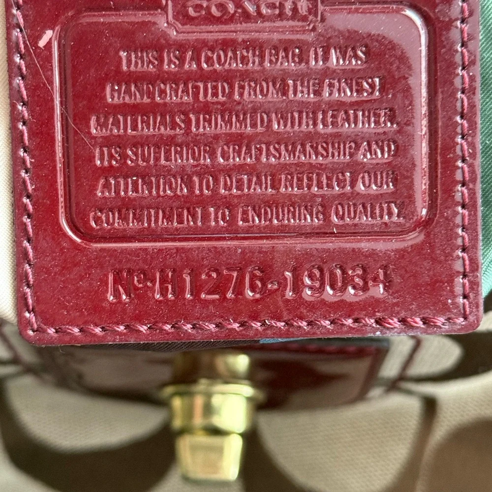 Coach Signature Willis Anniversary Canvas Bag